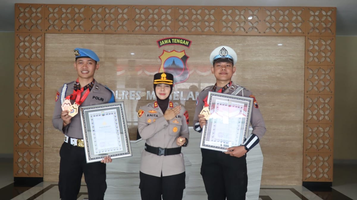 2 Personel Polres Magelang Kota Sabet 3 Medali di Kapolri Cup VI Taekwondo 2025