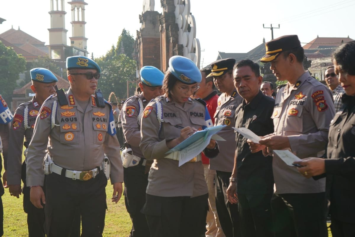 Antisipasi Demo Lanjutan, 1.521 Personel Polda Bali Ikuti Apel Siaga