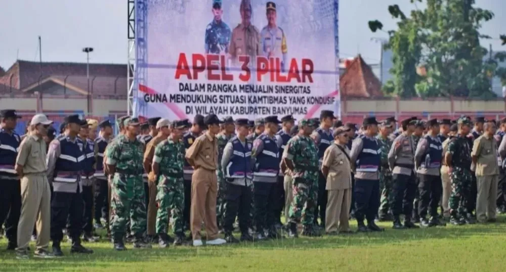 Apel Sinergitas Tiga Pilar Banyumas, Wujud Komitmen Bersama Jaga Kamtibmas