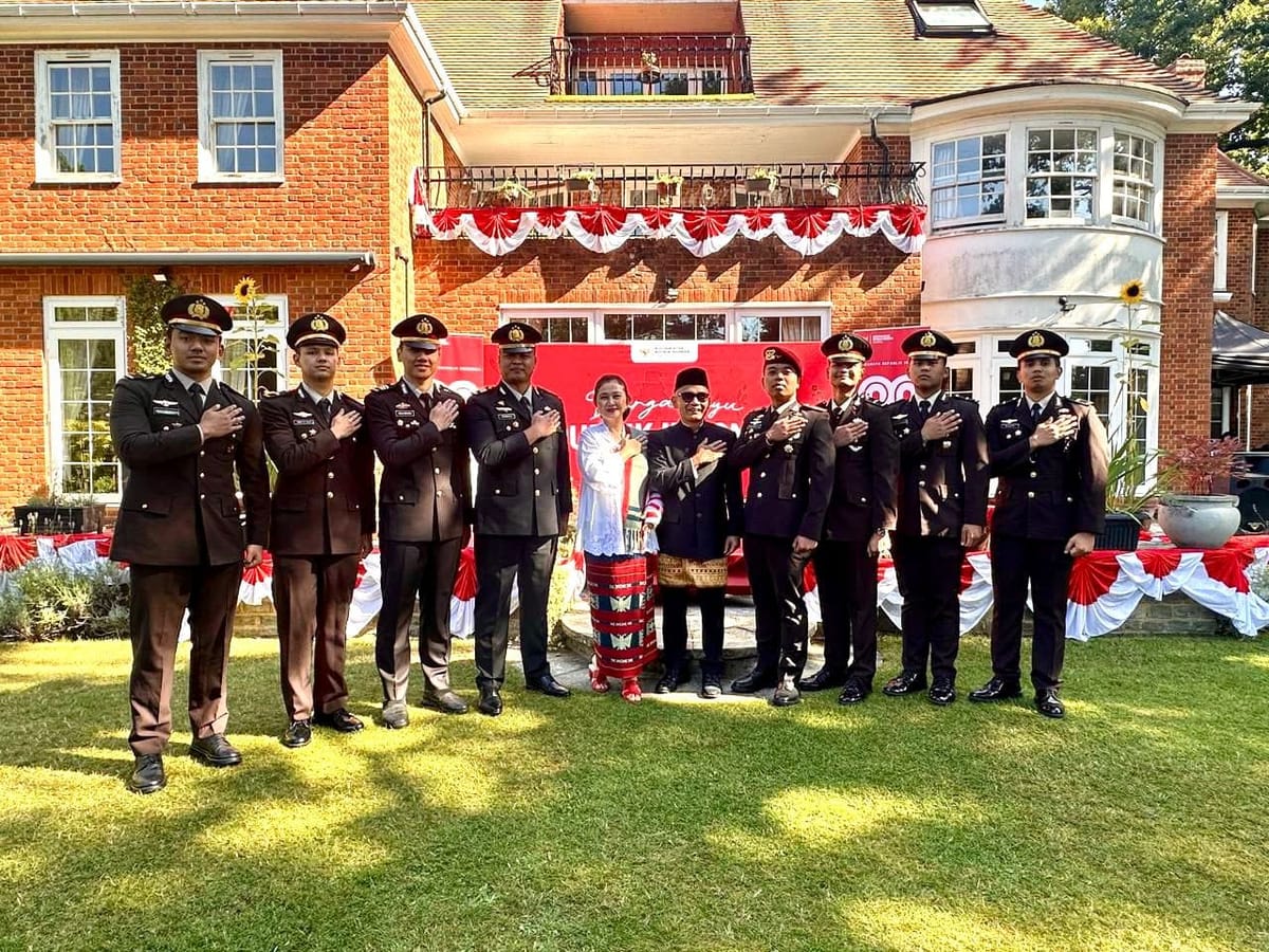 Bangga! Perwira Polri Wakili Indonesia di Upacara HUT RI ke-80 di London