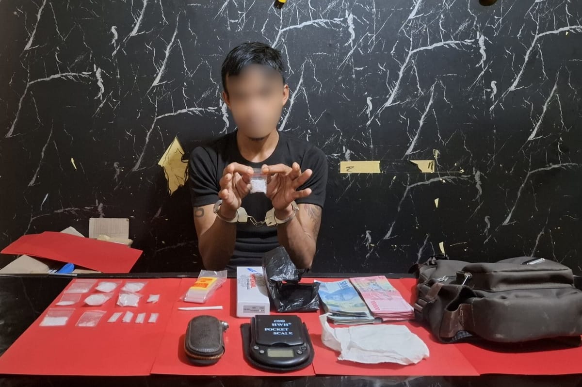 Berkat Laporan Warga, Satresnarkoba Polres Gunung Mas Gerebek Pondok di Jakatan Raya, 31 Gram Sabu dan Uang Jutaan Rupiah Diamankan