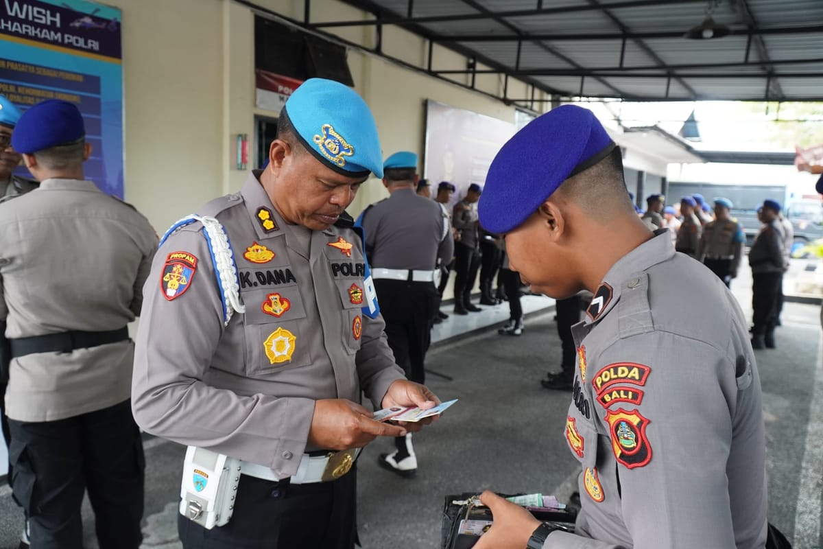 Bidpropam Polda Bali Gelar Gaktibplin, 9 Personel Ditpolairud Terjaring Pelanggaran Ketertiban