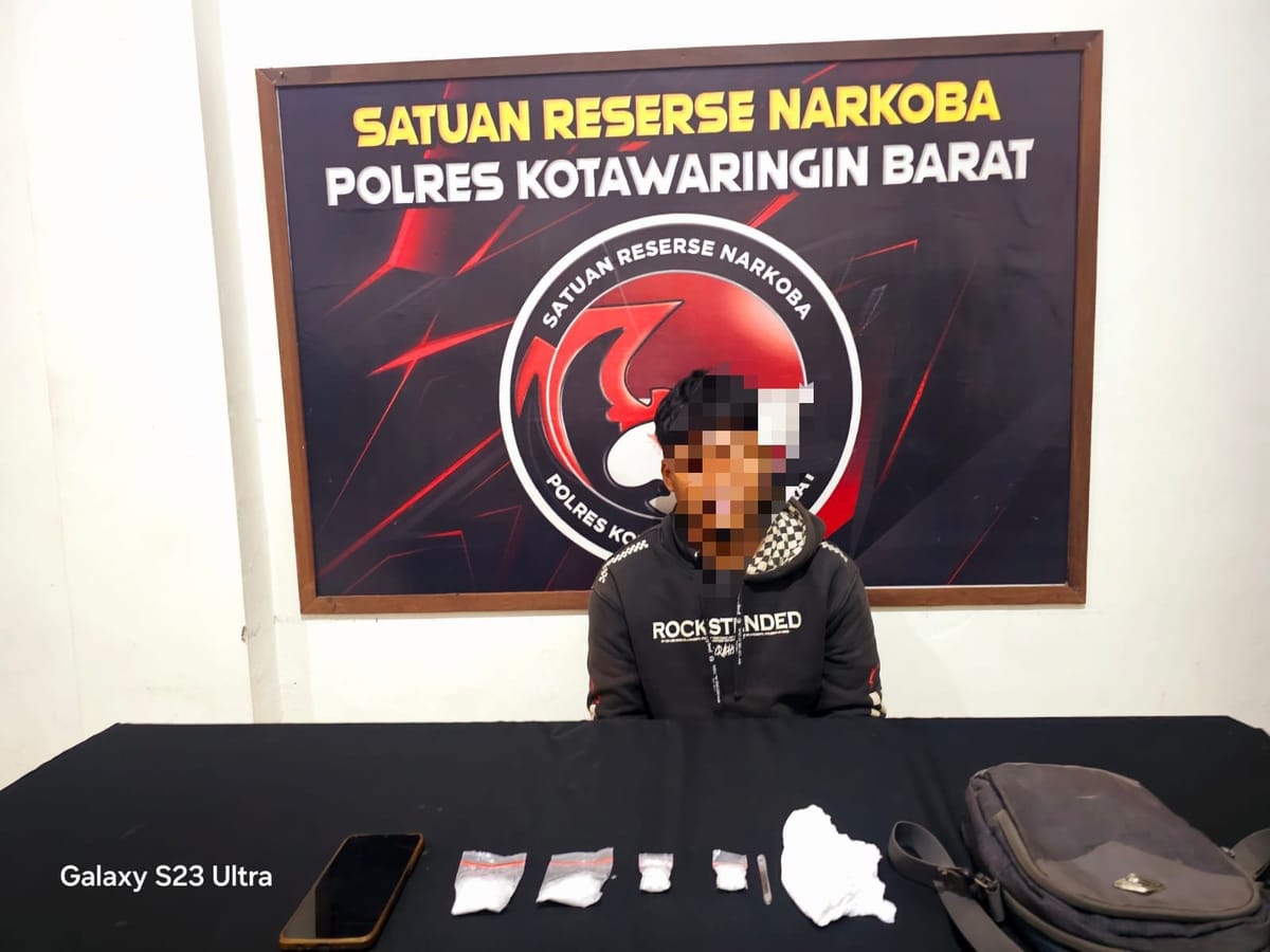 Buruh Harian Lepas Ditangkap Polres Kobar karena Edarkan Narkoba