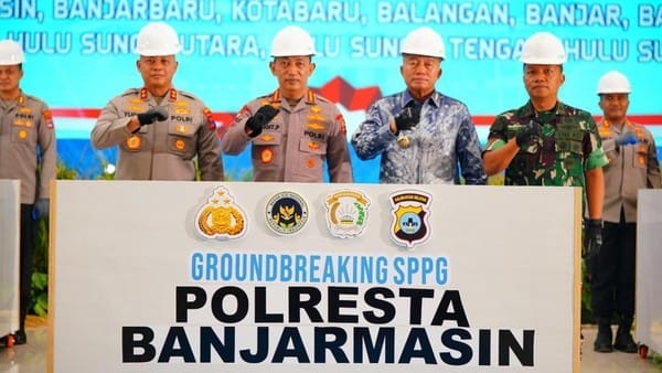 Dukung Program MBG, Kapolri Resmikan dan Groundbreaking SPPG di Kalimantan Selatan