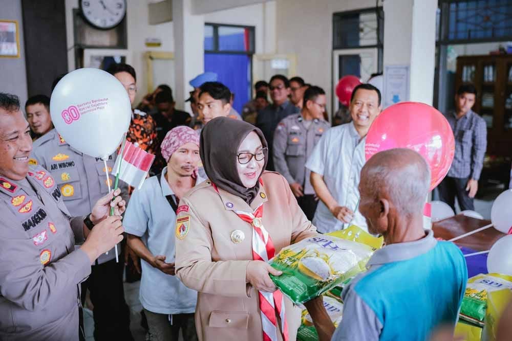 Dukung Stabilitas Harga, Polresta Banyumas Gelar Gerakan Pangan Murah Disambut Positif Wabup