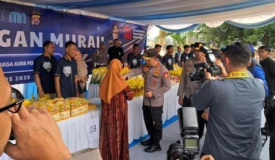 Gerakan Pangan Murah Polda Banten Disambangi Kapolri, Disambut Hangat Masyarakat