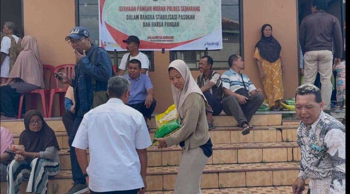 Gerakan Pangan Murah Polres Semarang, Wujud Nyata Peduli Stabilitas Ekonomi Rakyat