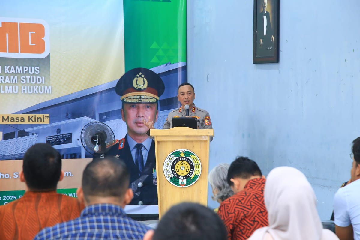 Kadivhumas Polri Ajak Mahasiswa FH USU Perkuat Nasionalisme Lewat Kuliah Umum