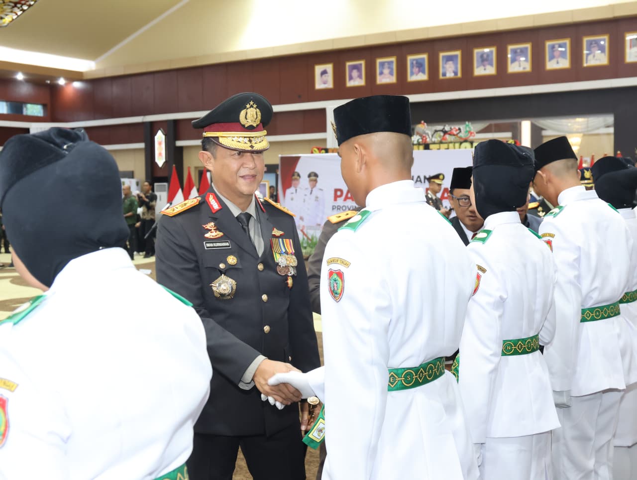 Kapolda Kalteng Hadiri Pengukuhan Paskibraka Jelang HUT RI ke-80