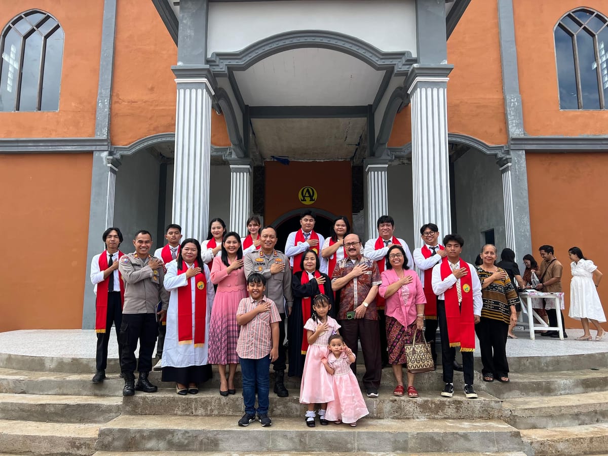 Kapolres Barsel Hadiri Minggu Kasih di Gereja Victoria, Tegaskan Peran sebagai Berkat