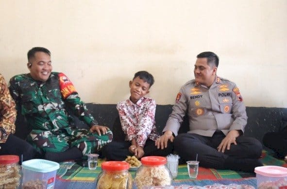 Kapolres Kunjungi Anak Korban Pembunuhan di Warung Pring, Beri Dukungan dan Trauma Healing