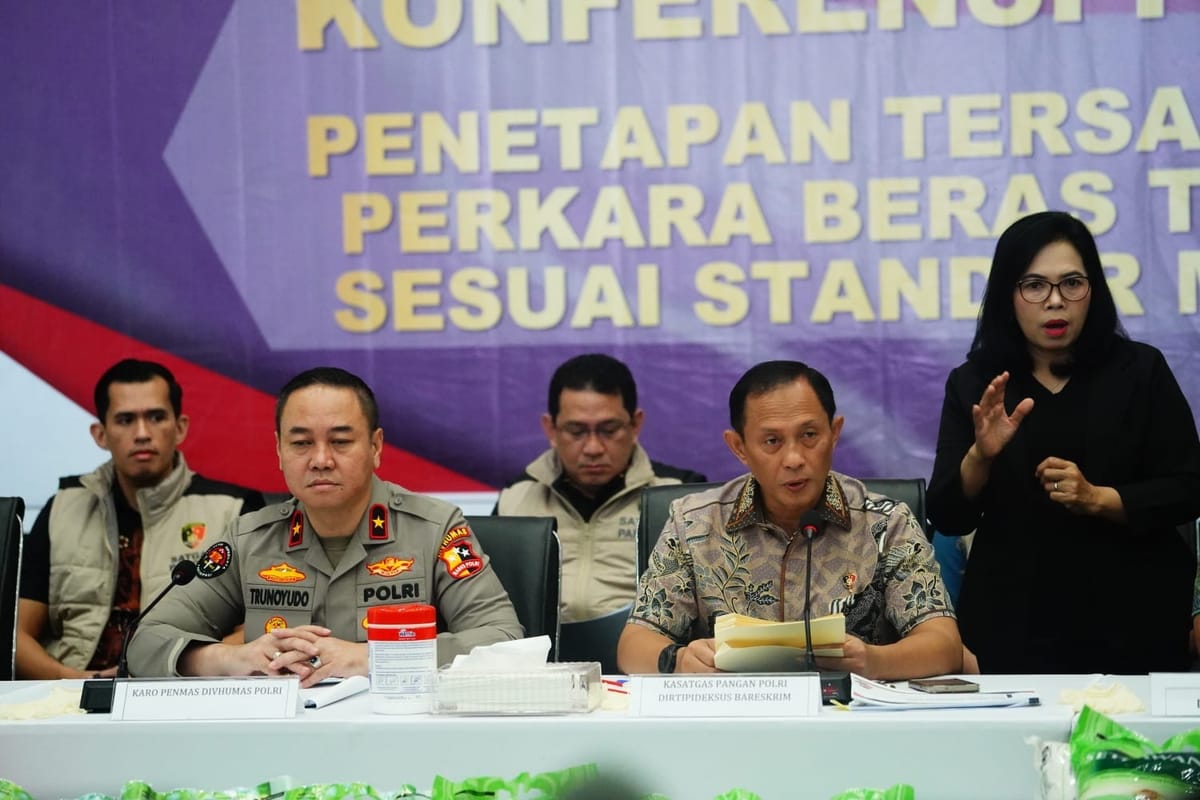 Kasus Beras Tak Sesuai Standar, Polri Tahan Direktur Utama PT FS dan Dua Lainnya