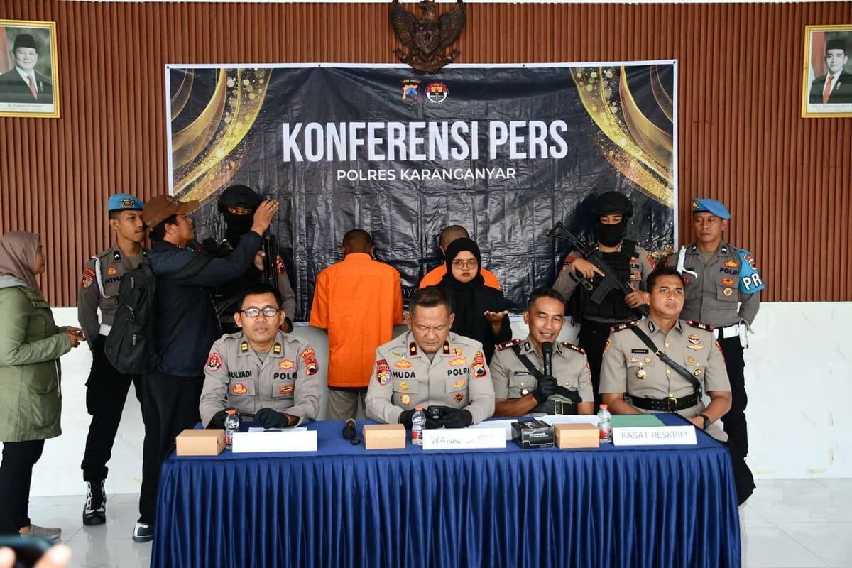 Komplotan Pencuri Motor di Karanganyar Dibekuk Polisi