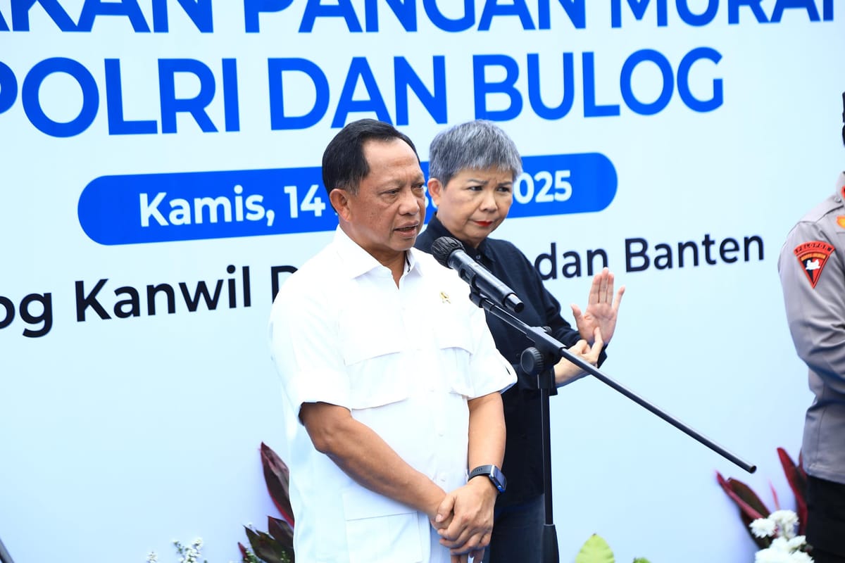 Mendagri Apresiasi Sinergi Polri dan Bulog dalam Gelaran Gerakan Pangan Murah