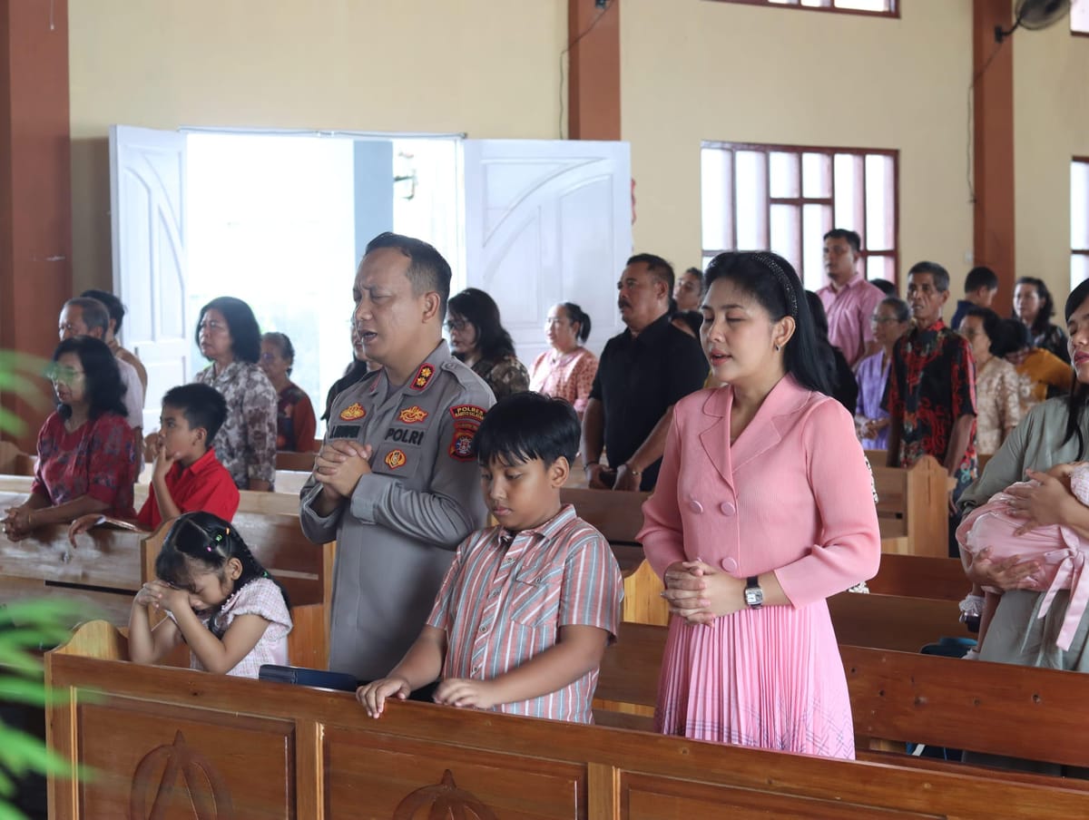 Minggu Kasih di Gereja Victoria, Kapolres Barsel Ajak Semua Jadi Berkat