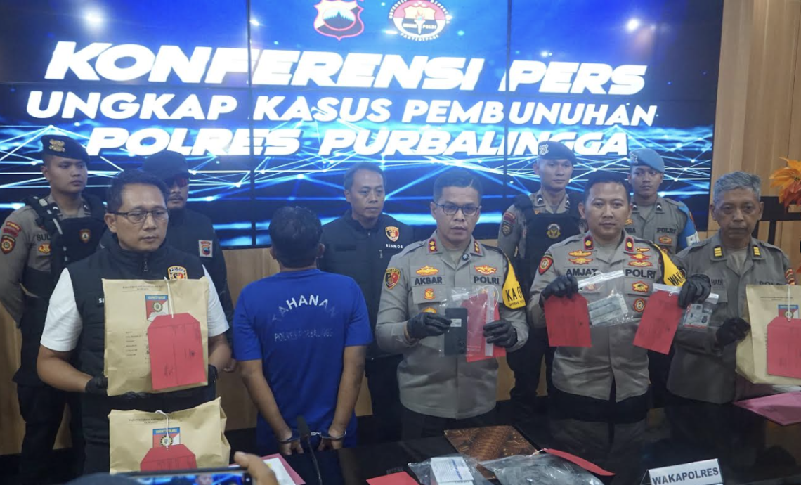 Pelaku Pembunuhan di Penggilingan Batu Baleraksa Diringkus Polres Purbalingga