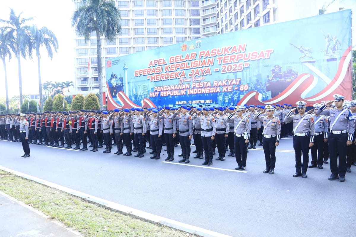 Peringatan HUT ke-80 RI, Ribuan Personel Siap Amankan Jalannya Perayaan