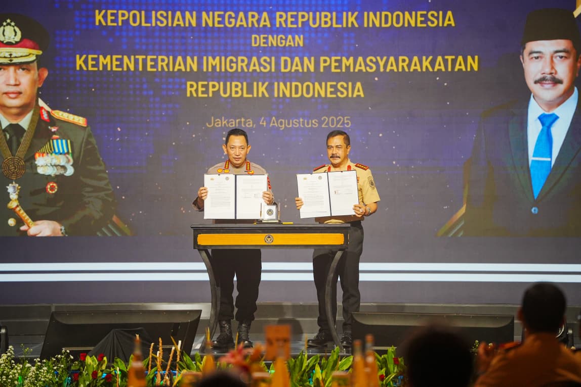 Perkuat Kolaborasi, Kapolri Harap MoU dengan Imipas Tingkatkan Efektivitas Layanan Publik