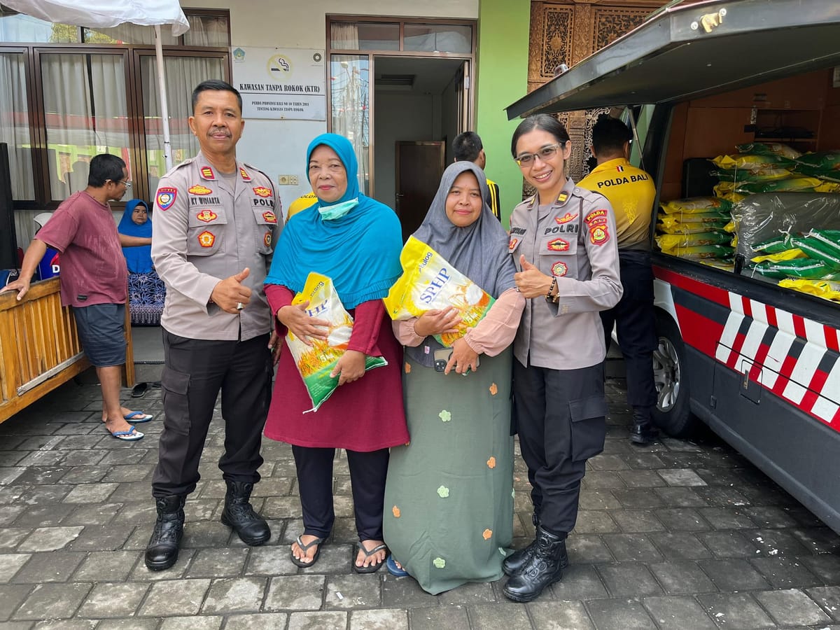 Polda Bali Gelar Pangan Murah untuk Stabilisasi Harga dan Pasokan Beras SPHP