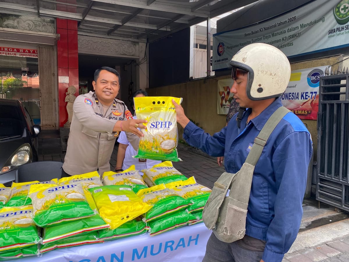 Polda Bali Gelar Program Pangan Murah untuk Menstabilkan Harga dan Pasokan Beras SPHP