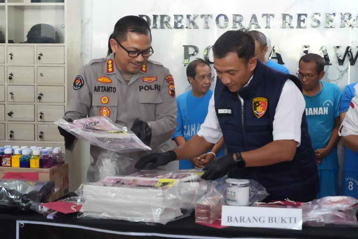 Polda Jateng Bongkar Sindikat Uang Palsu Lintas Provinsi