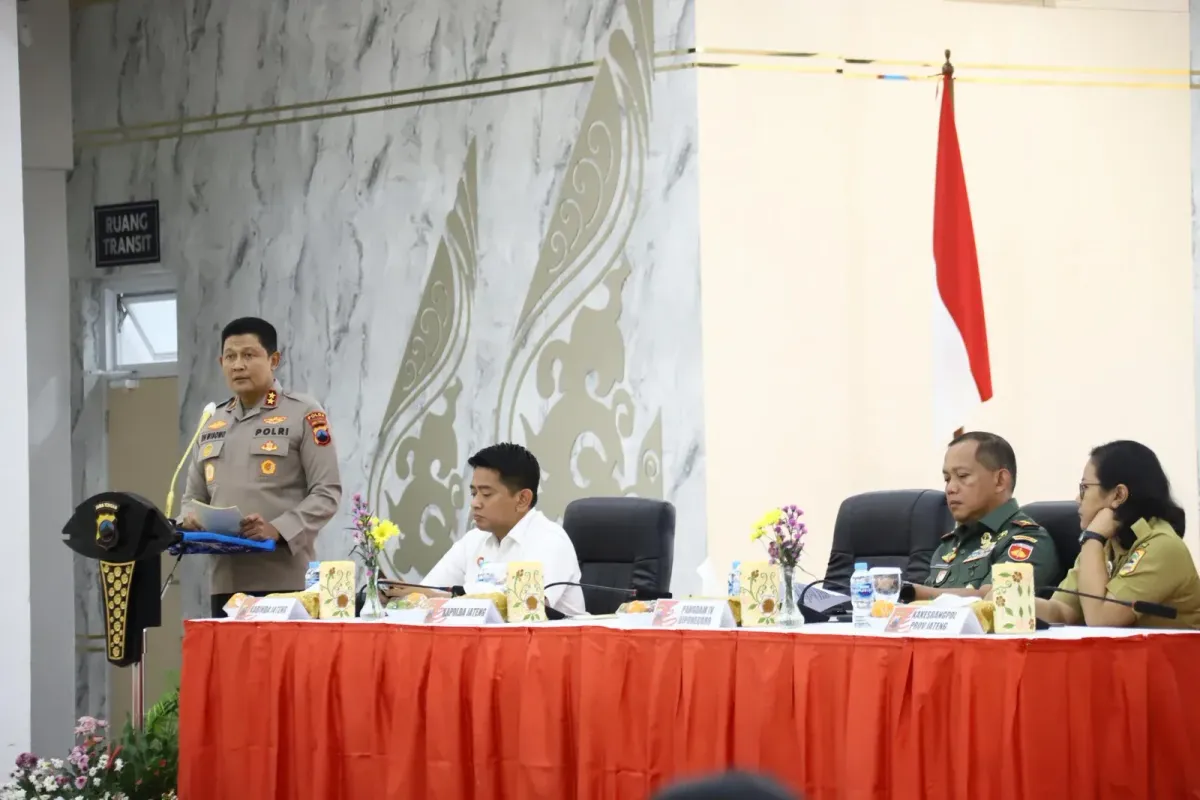 Polda Jateng Gelar Rakor Lintas Sektoral, Tegaskan Sinergi TNI-Polri dan Pemda untuk Redam Konflik Sosial