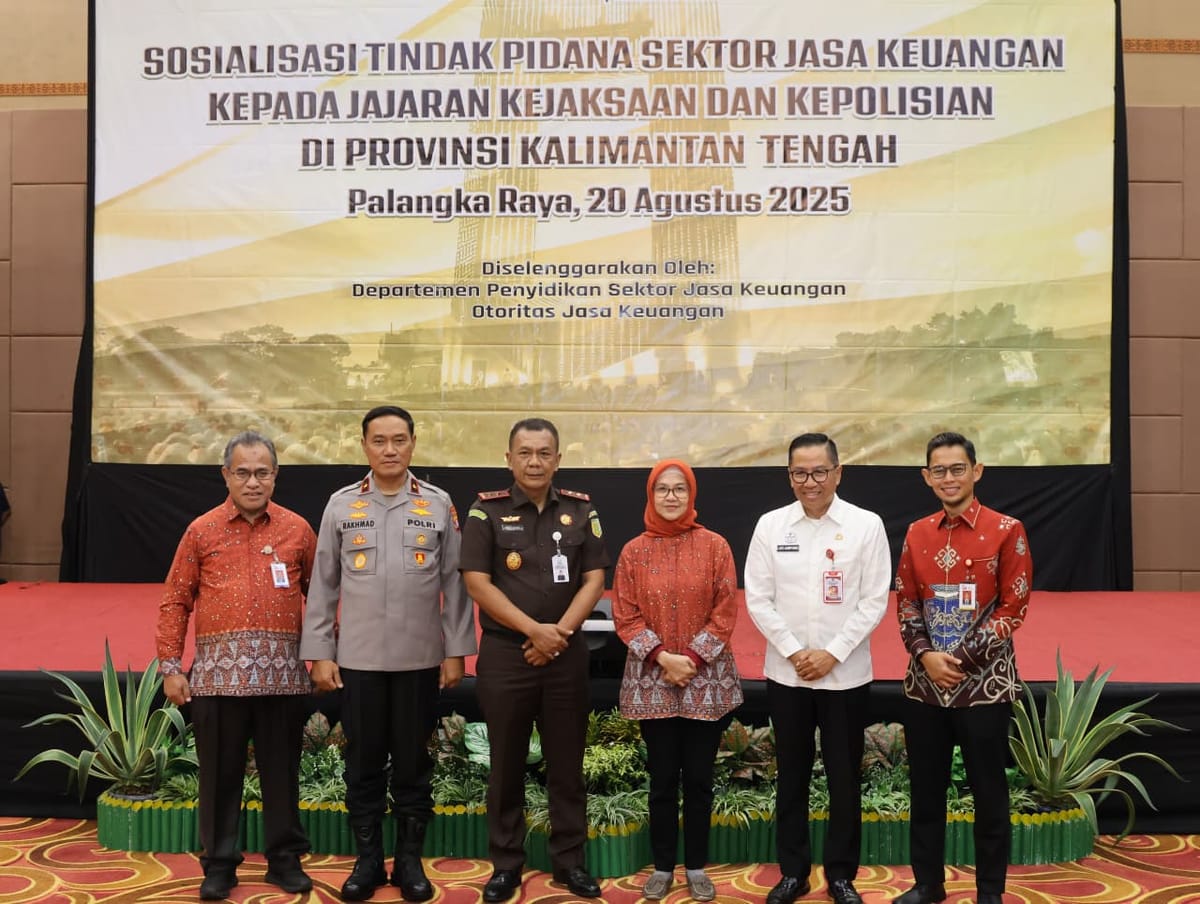 Polda Kalteng Gandeng OJK dan Kejati Perkuat Penegakan Hukum di Sektor Jasa Keuangan