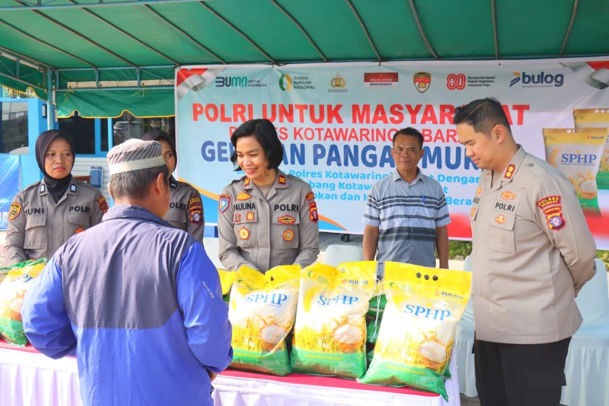 Polres Kobar Gandeng Bulog Gelar Operasi Pasar, Tekan Kenaikan Harga Pangan
