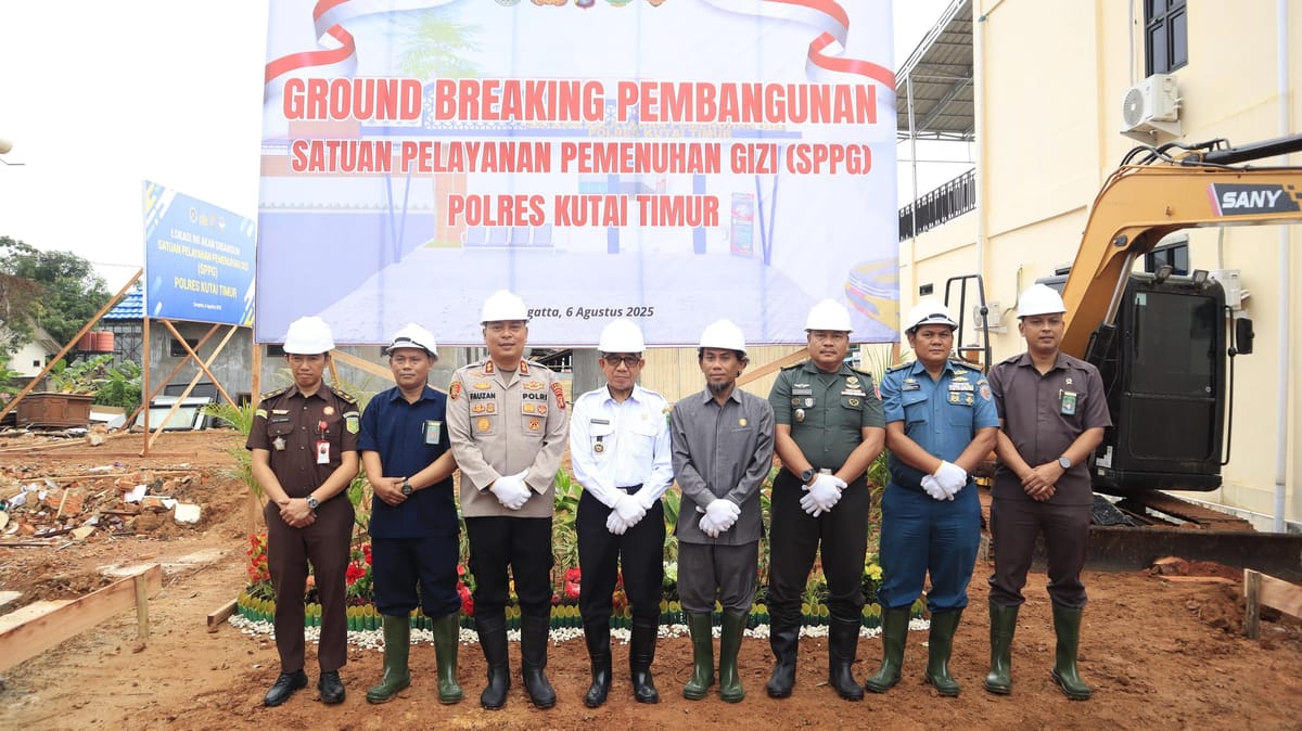 Polres Kutai Timur Gelar Groundbreaking SPPG MBG Serentak se-Indonesia