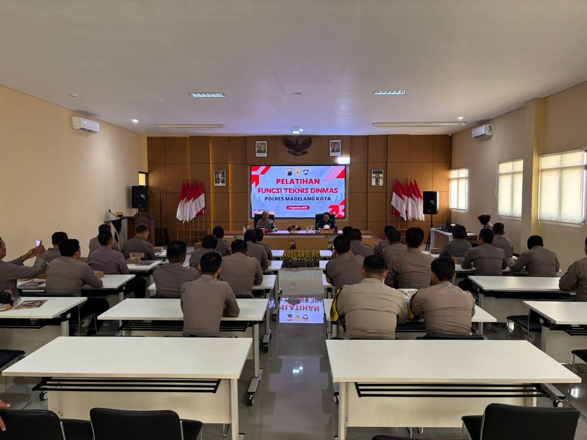 Polres Magelang Kota Adakan Pelatihan Teknis Tangkal Hoaks di Era Digital