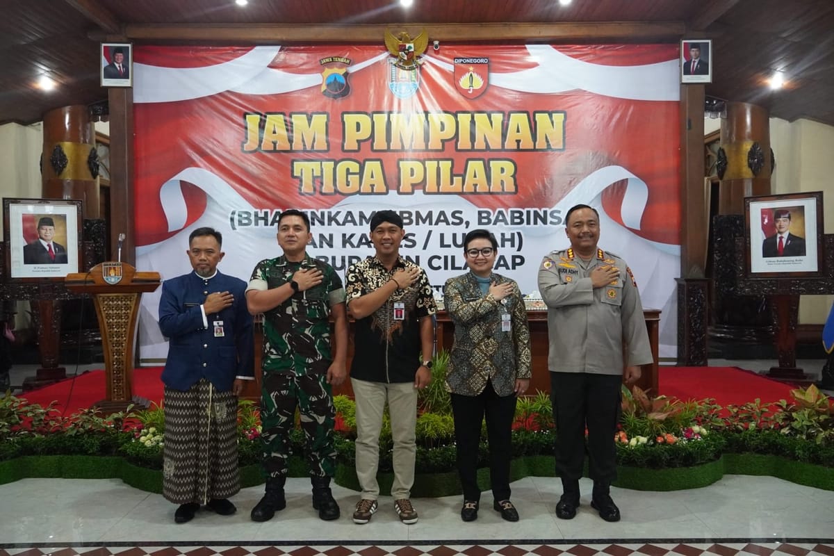 Polresta Cilacap Dorong Kolaborasi Lewat Jam Pimpinan Tiga Pilar Jaga Kondusivitas Wilayah