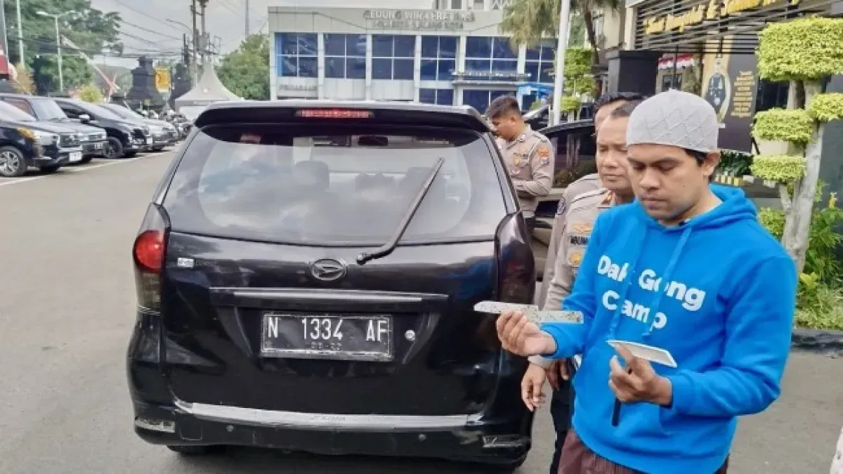 Polresta Malang Kota Tindak Mobil Viral karena Lampu Belakang Silau