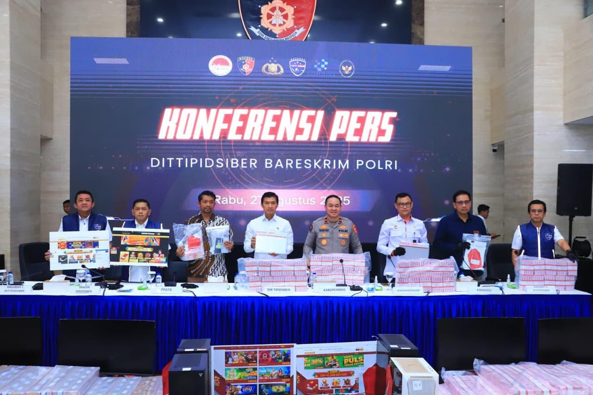 Polri Bongkar Sindikat Judi Online Internasional, Sita Rp16,4 Miliar dan Bekukan 76 Rekening
