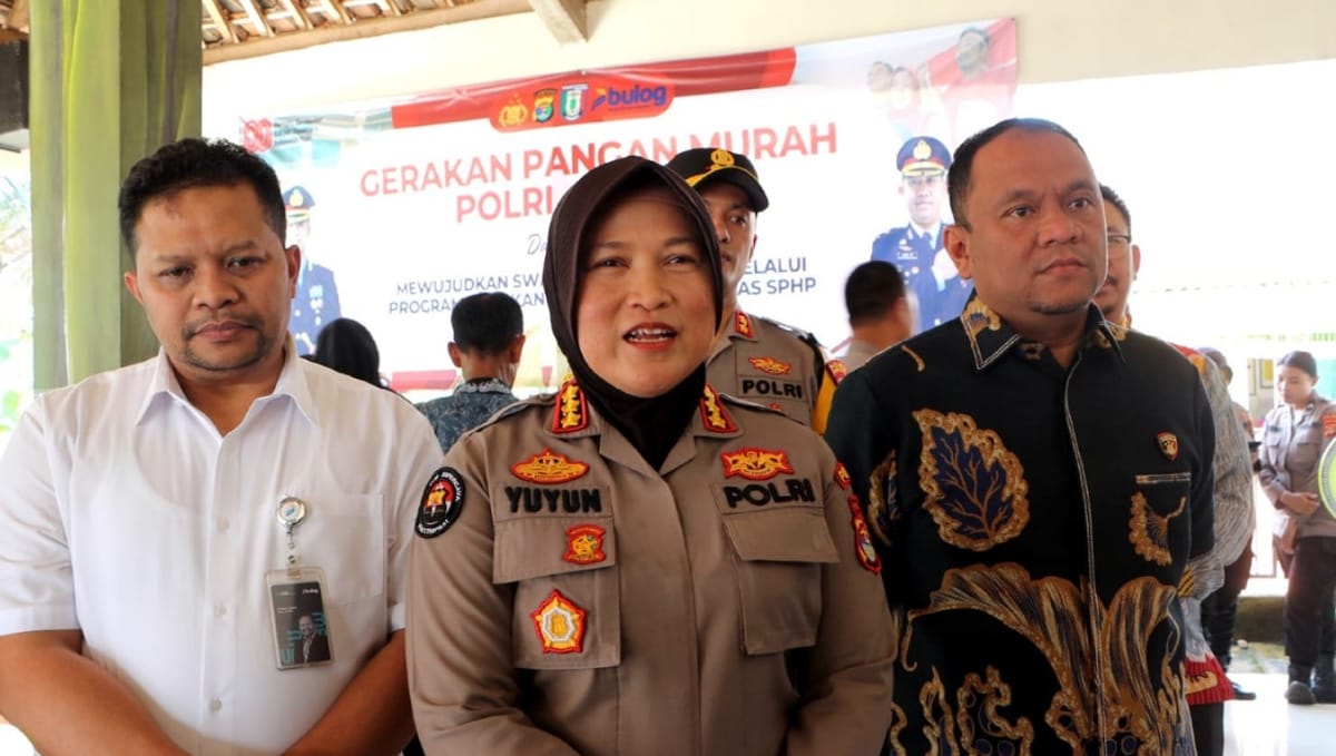 Polri dan Bulog Gelar GPM di Pringsewu, 2 Ton Beras Premium Habis Diserbu Warga