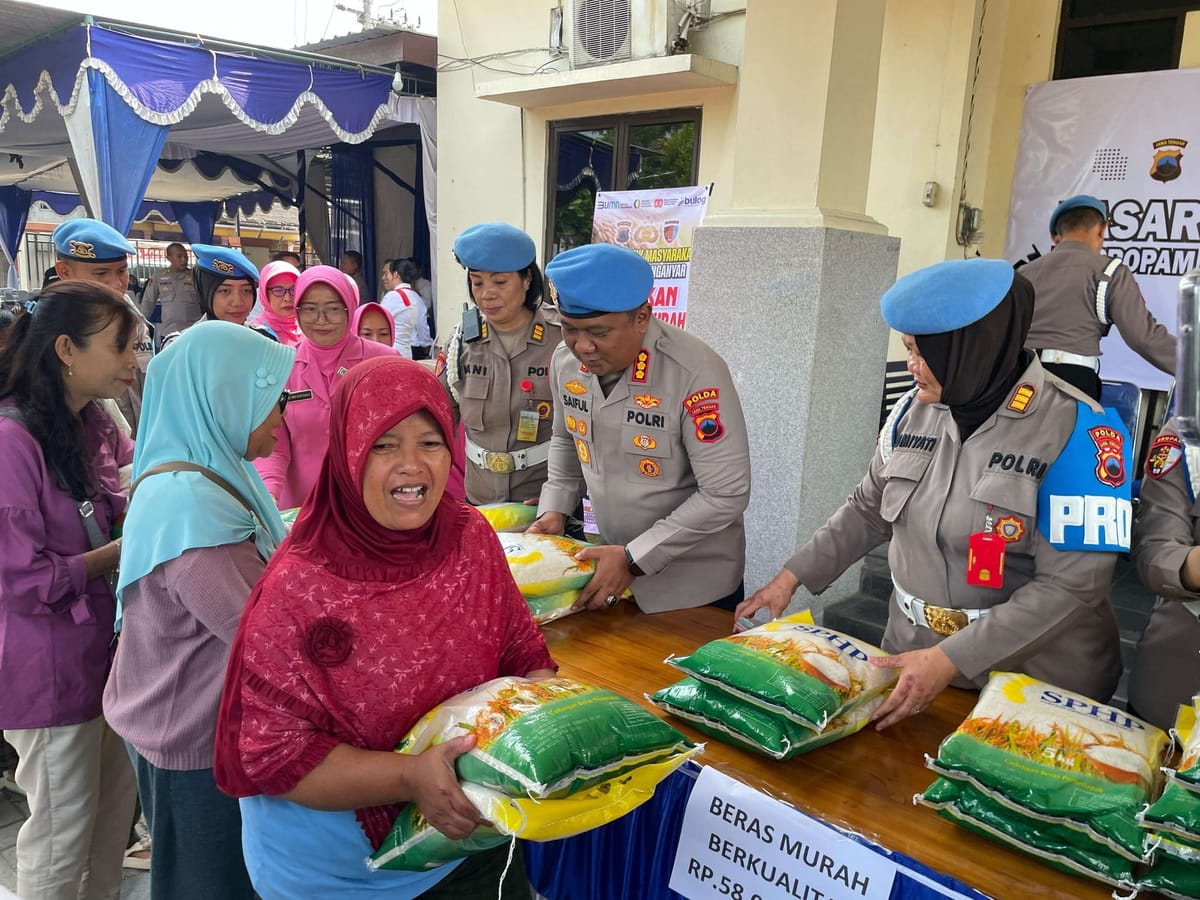 Ringankan Beban Warga, Polda Jateng Laksanakan GPM di Karanganyar
