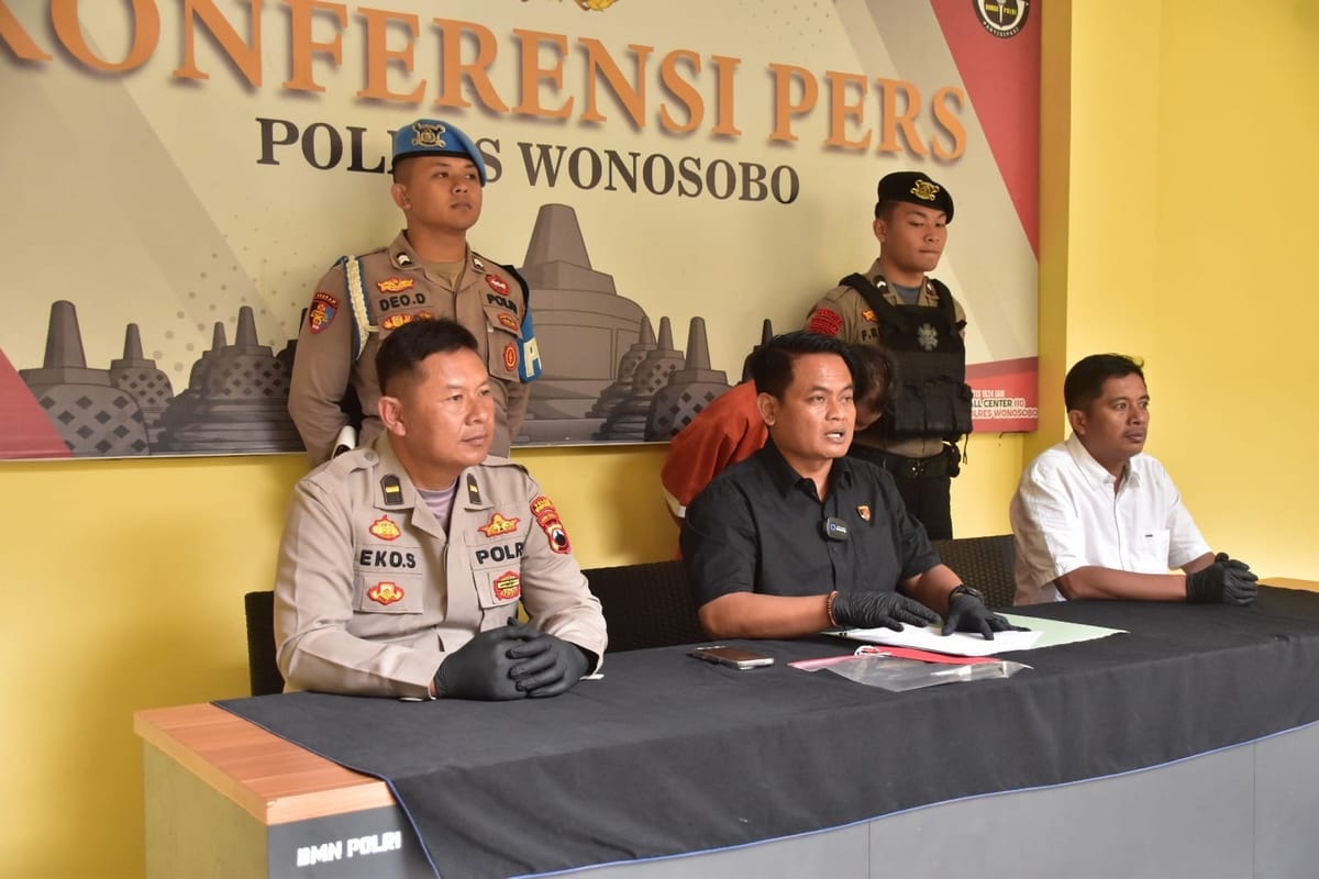 Satreskrim Polres Wonosobo Tangkap Pria Diduga Lakukan Pengancaman