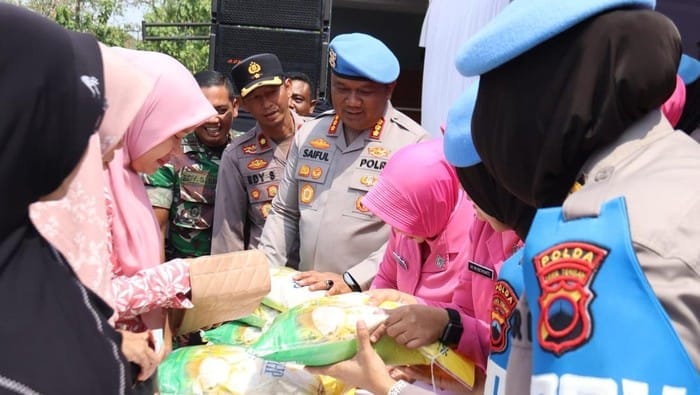 Stabilkan Harga Pangan, Polda Jateng Adakan Gelar Pangan Murah di Jepara