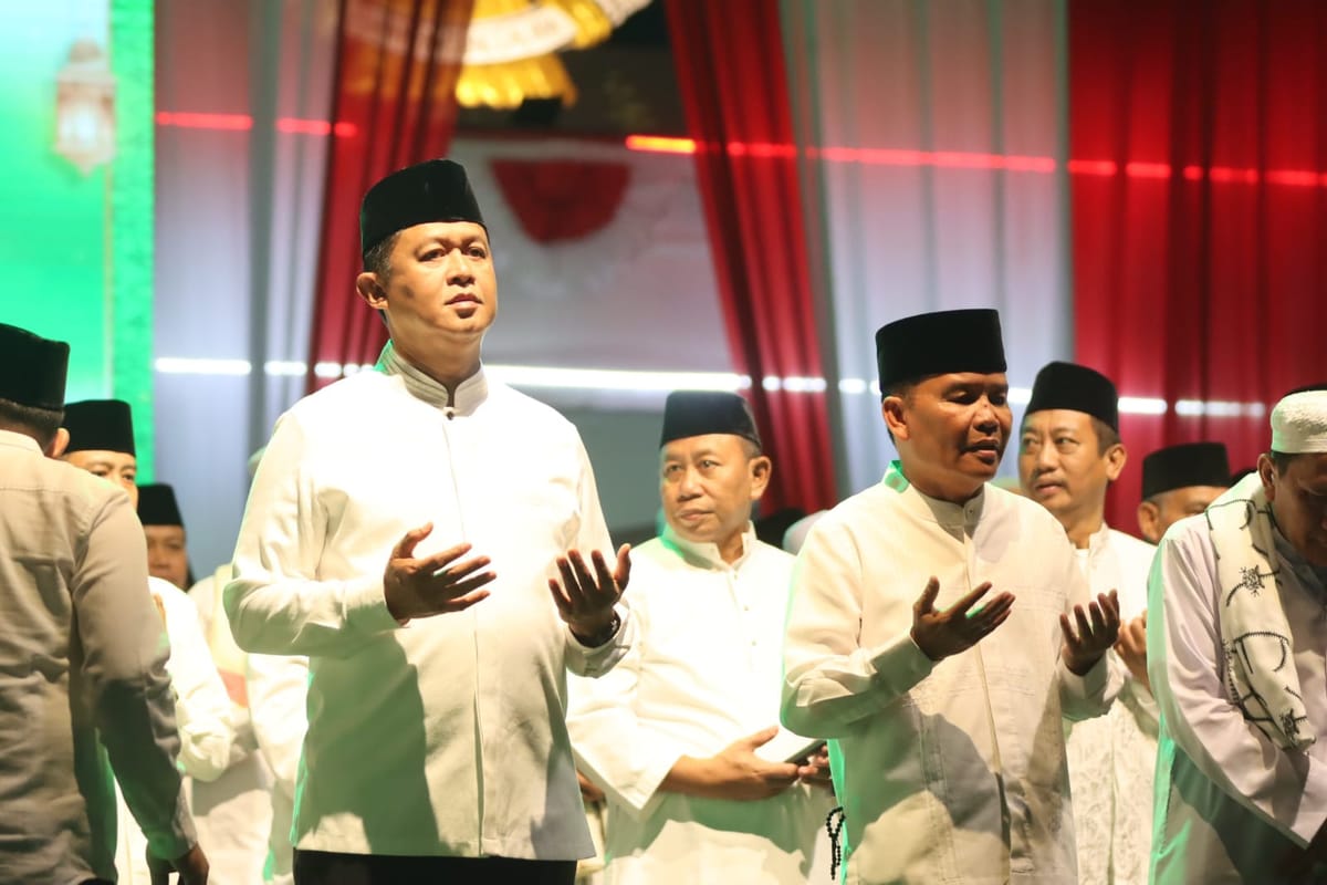 Teguhkan Semangat Toleransi, Kapolda Kalteng Ikuti Tabligh Akbar di Kantor Gubernur