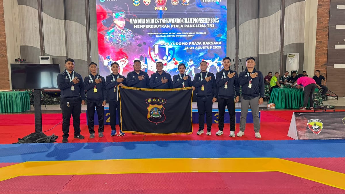 Tim Taekwondo Polda Bali Raih Prestasi Gemilang di Kejuaraan Mandiri Series 2025