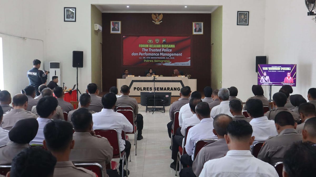 Tingkatkan Kompetensi dan Pelayanan, Polres Semarang Selenggarakan Forum Belajar Bersama