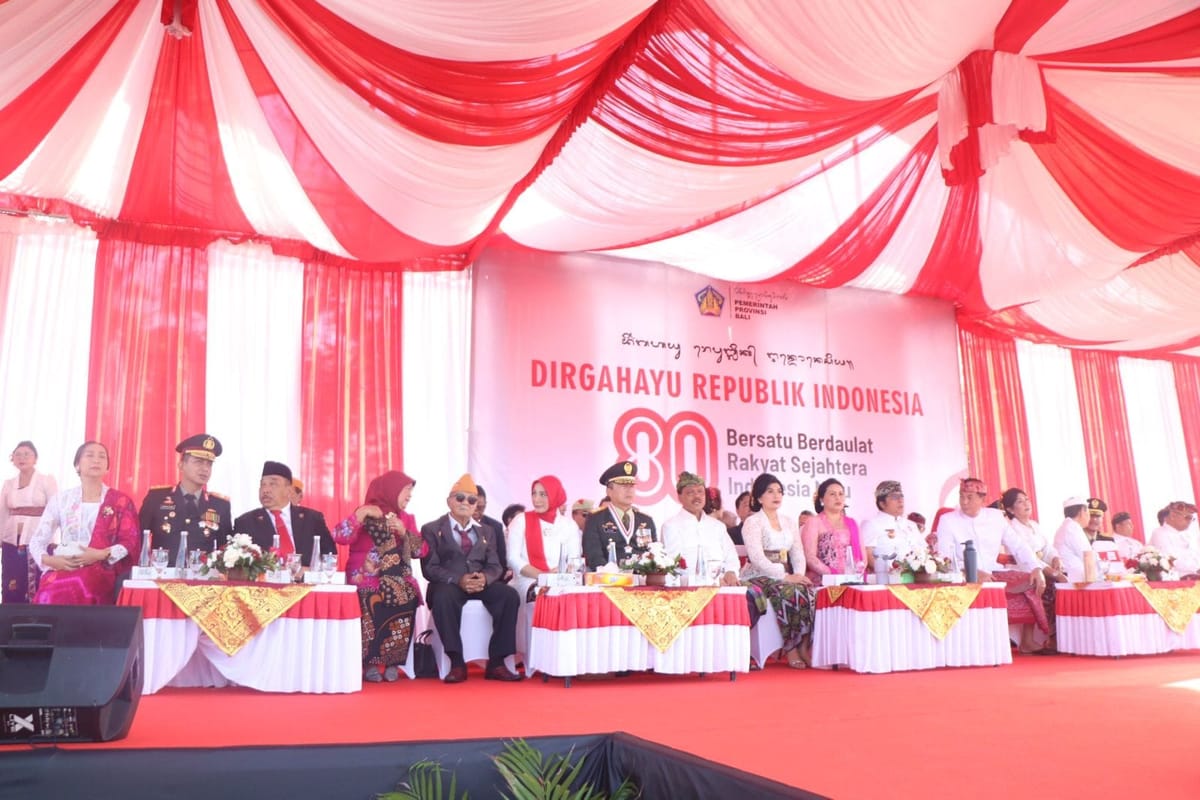 Wakapolda Bali Hadiri Upacara HUT Kemerdekaan RI ke-80