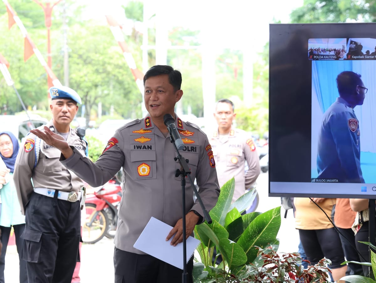Wujud Kepedulian Polri, Kapolda Kalteng Resmikan GPM Bersama Bulog