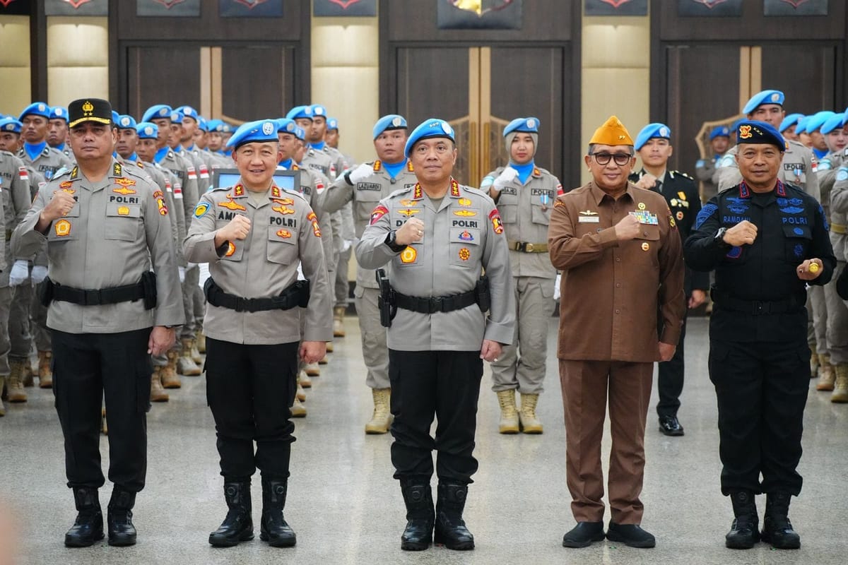139 Personel Garuda Bhayangkara Kembali ke Tanah Air, Wakapolri: Indonesia Konsisten Dukung Misi Perdamaian PBB