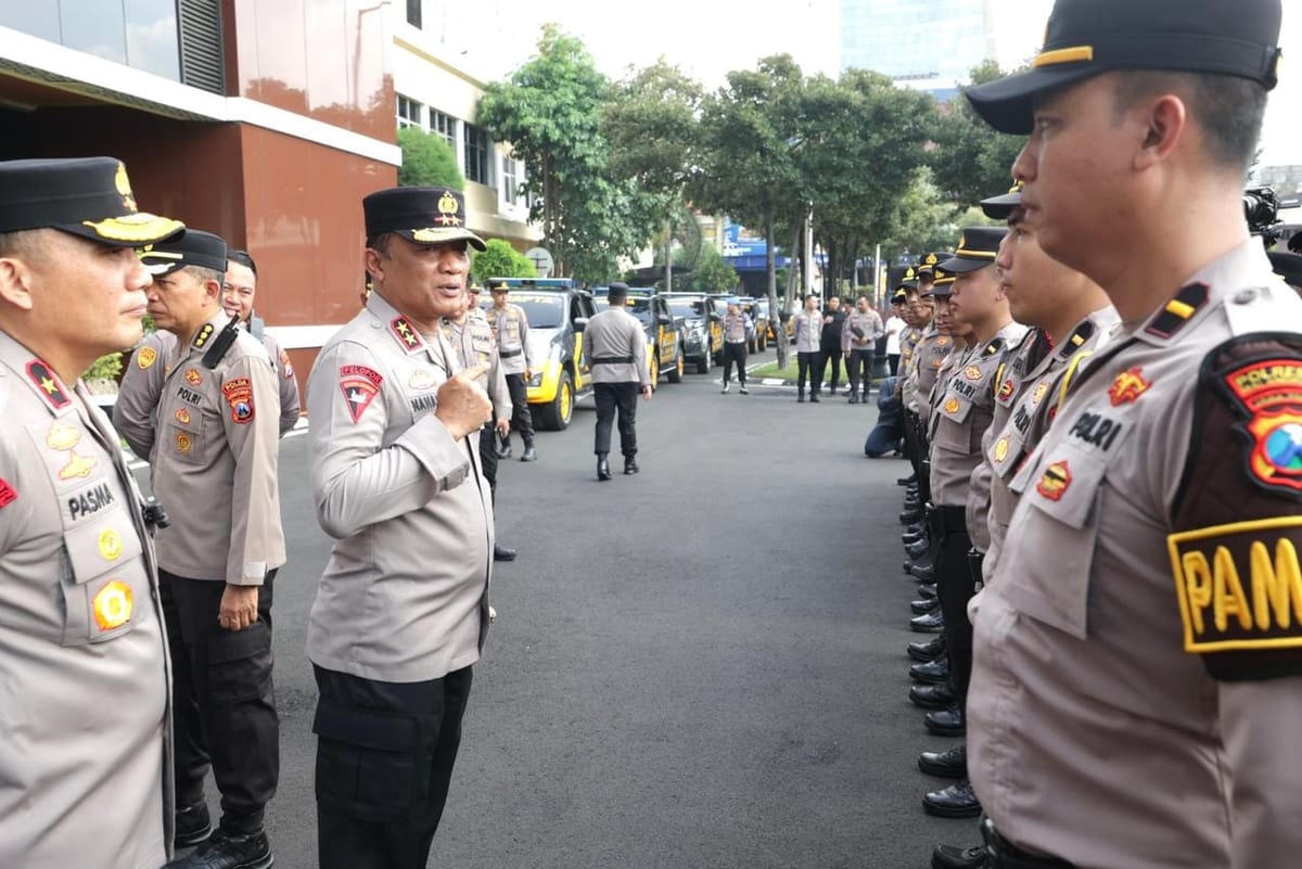79 Personel Pamapta Dikerahkan, Kapolda Jatim Tekankan Peningkatan Pelayanan Masyarakat
