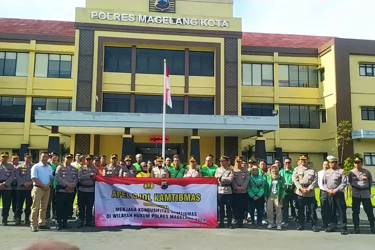 Apel Bersama, Polres Magelang Kota Libatkan Pengemudi Ojol untuk Perkuat Keamanan Wilayah