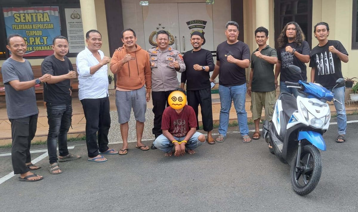 Berpura-pura Jadi Pembeli, Pria di Banyumas Gasak Motor Pedagang Mie Ayam