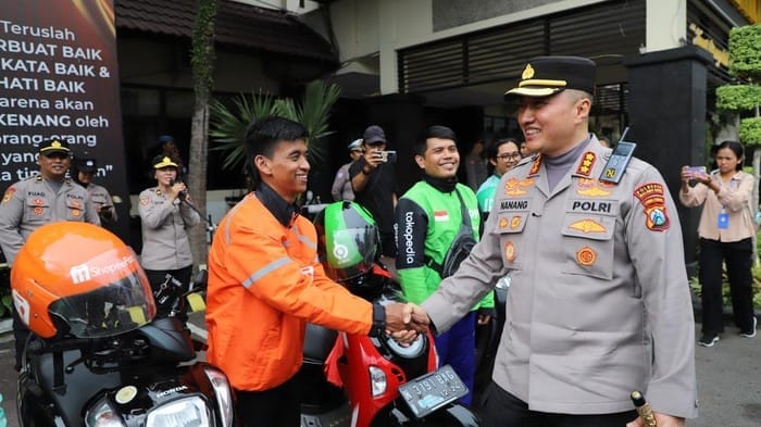 Bersatu untuk Keamanan, Polresta Malang Kota dan Ojol Tolak Aksi Anarkis