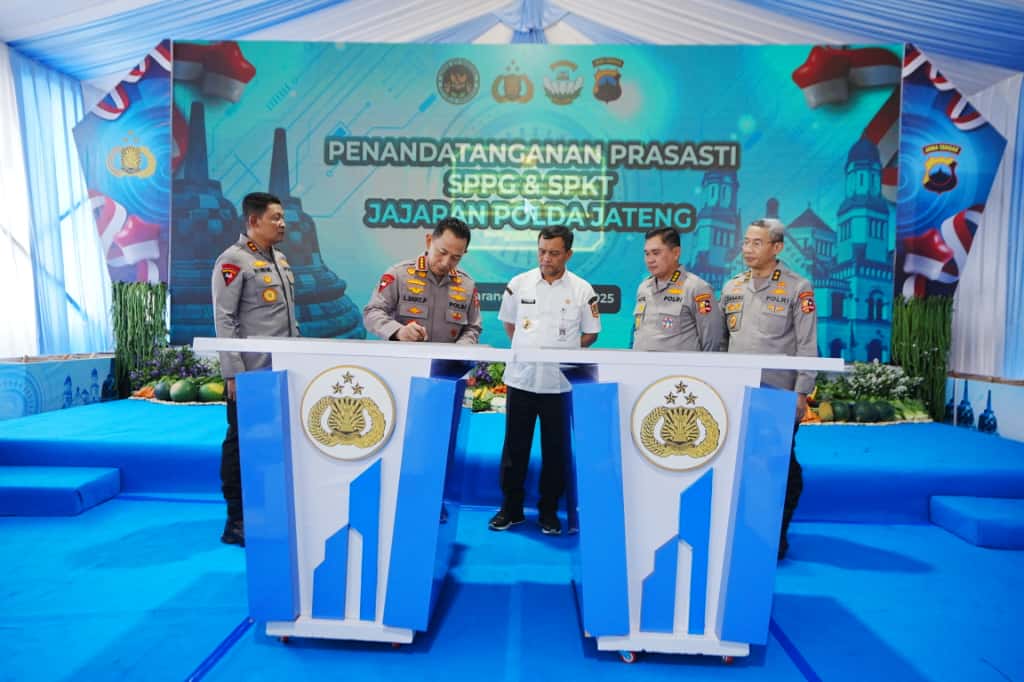 Dukung Program Presisi, Kapolri Resmikan 35 SPKT Polres di Jajaran Polda Jawa Tengah