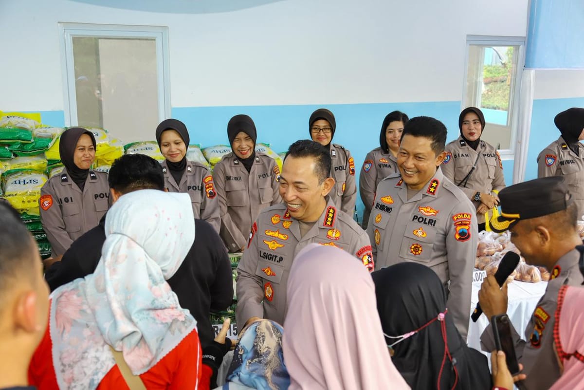 Gerakan Pangan Murah di Gedawang: Kapolri Pastikan Harga Terjangkau untuk Masyarakat