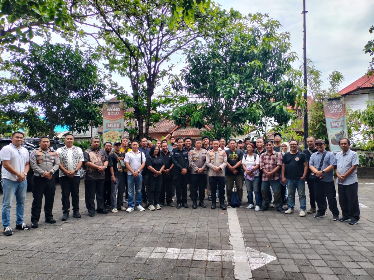 Jalin Silaturahmi Polda Bali Gathering Bersama Awak Media